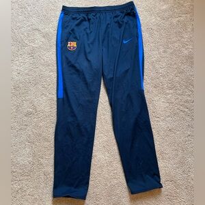 2017-18 FC Barcelona Navy Nike Training Pants XL